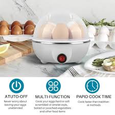 Tijarat™Electric Egg Cooker 7 Eggs Steamer